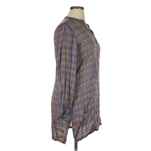Lisa Corti 100% Silk Long Sleeve Tunic Sz. XL - Picture 3 of 6